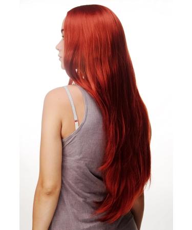 WIG ME UP - Long Dark Copper Red Straight Wig | 80 cm Hair Replacement - 3217-135 - Buy Online on SooperMarket.com