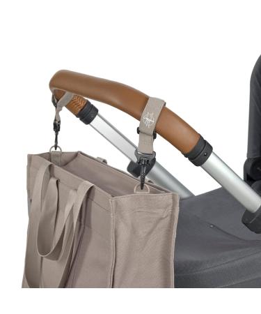 L SSIG Eco-Friendly Baby Changing Bag with Mat & Stroller Attachment - GRE Tote Up Bag in Taupe | Shop Sustainable Baby Gear - Buy Online on SooperMarket.com