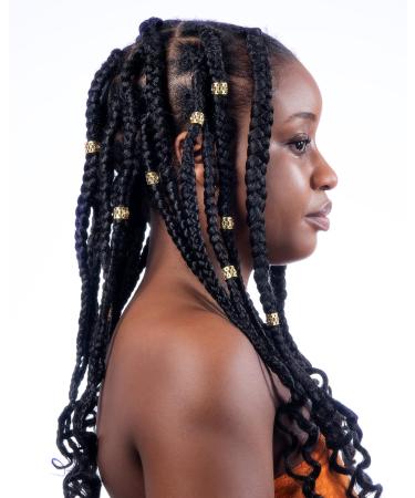 20 Pack Adjustable Gold Rhinestone Cuffs Clips for Braids & Dreadlocks - Buy Online on SooperMarket.com