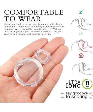 Silicone Magnetic Anti-Snoring Nose Clips - Snore Stopper for Instant Relief - 6 Pack - Buy Online on SooperMarket.com