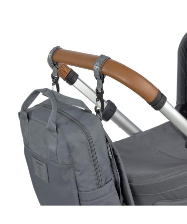 GRE VIDAL Anthracite Casual Baby Changing Bag - Sustainable Diaper Bag Backpack with Diaper Pad Stroller Attachment & Bottle Holder - Shop Internationally - Buy Online on SooperMarket.com