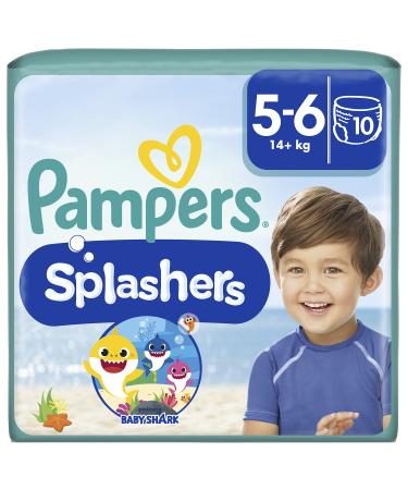 Pampers Splashers Disposable Swimming Nappies Size 5-6 10 Pants
