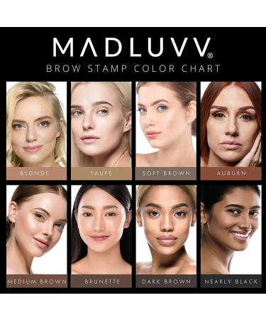 MADLUVV 1-Step Brow Stamp + Shaping Kit - Medium Brown - Buy Online on SooperMarket.com