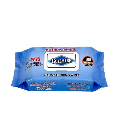 Colemerg Cleansing Hand Wipes - 100 Count, Pack of 12 | Everyday & Travel Friendly - Buy Online on SooperMarket.com