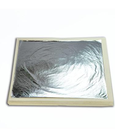Edible Genuine Silver Leaf Sheets by Barnabas Blattgold - Large 4.4 - 25 Sheets - 100% Pure Silver for Culinary or Crafting Use - Buy Online on SooperMarket.com