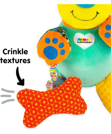 Buy LAMAZE Pupsqueak Clip-On Newborn Baby Toy | Sensory Plush Toy for Babies 0-6 Months | International Shipping Available - Buy Online on SooperMarket.com