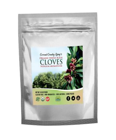 Organic Cloves Whole, 3.5 oz Finest Whole Clove Spice, Freshly Harvested, Fairtrade