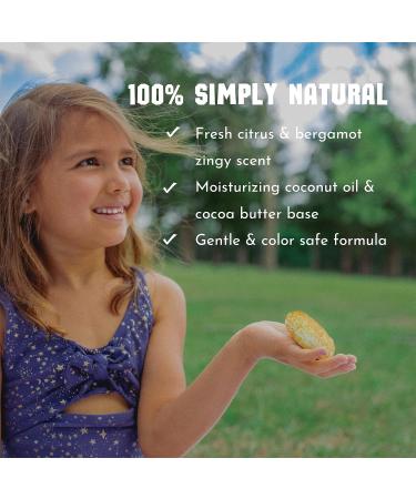 Clever Yoga Fresh Citrus Shampoo Bar - Vegan Solid Bar for All Hair Types - Travel-Friendly & Frizz-Free Haircare Solution (1 Bar) - Buy Online on SooperMarket.com