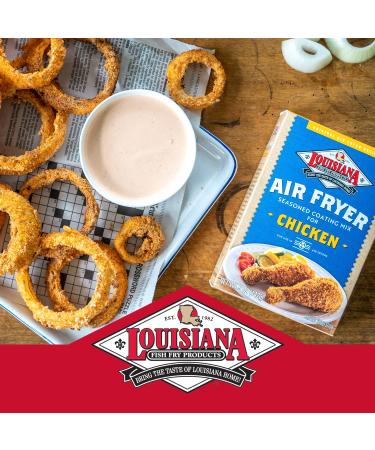 Louisiana Fish Fry Air Fryer Chicken Coating Mix 5 oz (Pack of 6) | Crispy Chicken Breading Mix - Easy to Cook & Delicious Flavor | Each Box Coats 2 lbs | Air Fried Chicken - Buy Online on SooperMarket.com