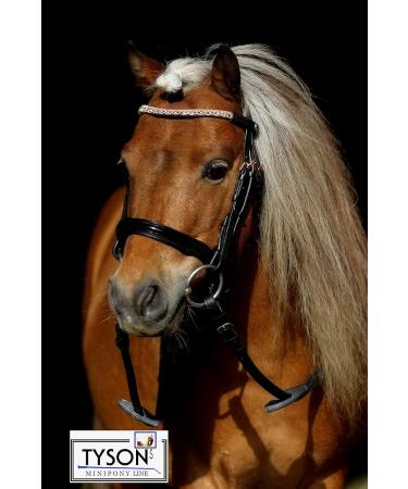 Buy Tysons Breeches Bridle in Rose Gold | Mini Shetty Riding Bridle with Leather Glitter Rhinestones + Reins - International Shipping Available - Buy Online on SooperMarket.com