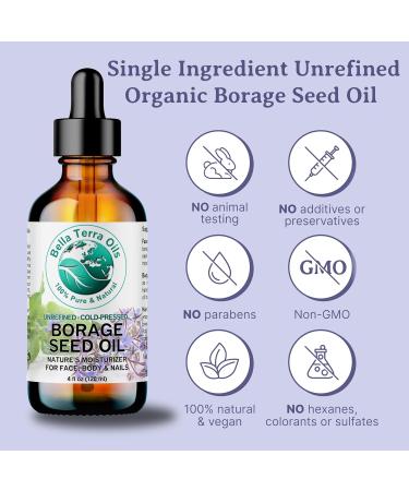 Shop Bella Terra Oils Premium Borage Seed Oil - High GLA for Luxurious Skin Radiance | 1 Gallon & Pack of 10 - International Shipping Available - Buy Online on SooperMarket.com