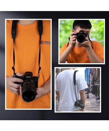 Mirrorless Camera Neck Strap Shoulder Belt for Sony, Fujifilm, Nikon, and Canon - Black - Buy Online on SooperMarket.com