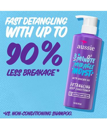Aussie Total Miracle Shampoo Conditioner and 3 Minute Miracle Treatment Bundle Pack & Deep Conditioner for Dry Hair with Avocado and Jojoba Oil 3 Minute Miracle Moist Paraben Fr - Buy Online on SooperMarket.com