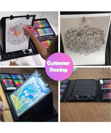 Dinonano 238-Piece Drawing Painting Art Set for Kids | School Supplies Kit with Paint Makers, Sketch Pad, Easel, Crayons, Watercolor Pencils, Markers | Ideal for Boys and Girls Ages 3-12 - Buy Online on SooperMarket.com