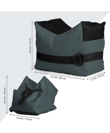 Twod Outdoor Shooting Rest Bags - Front & Rear Support SandBag Stand for Gun Rifle Shooting - Gray - Buy Online on SooperMarket.com