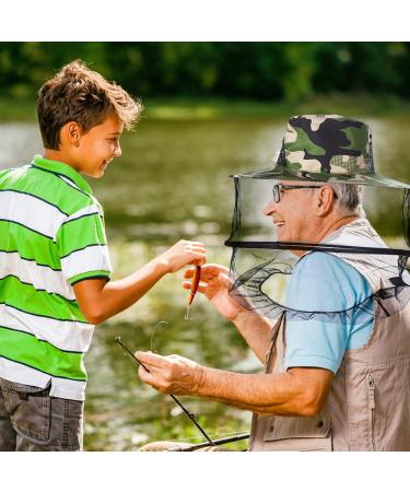 4 Pcs Camouflage Beekeeping Beekeeper Anti-Mosquito Bee Bug Insect Fly Mask Cap Hat with Head Net Mesh Face Protection Outdoor Fishing Equipment - Buy Online on SooperMarket.com