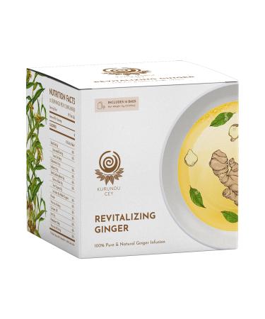 KURUNDU CEY | 100% Natural & Pure Ginger Infusion | Perfect For After Meals | Help Build Digestive Fire | Hot & Cold Infusion | Herbal Tea | Caffeine & Sugar Free | 20 Sachets