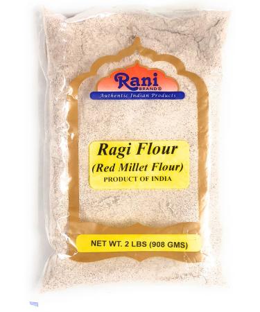 Rani Raggi Flour (Finger Millet) 2lbs (32oz) Bulk  All Natural | Vegan | Gluten Friendly | NON-GMO | Indian Origin 2 Pound (Pack of 1)