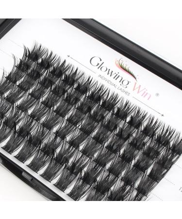 Glowing Win Single Eyelash Extensions - 72 PCs DIY Volume Cluster Lashes (10-16mm) - Natural Wispy Individual False Eyelashes - Buy Online on SooperMarket.com