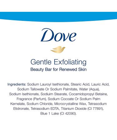 Dove Gentle Exfoliating Beauty Bar - 4 Bars (4 oz Each) | Nourishing & Softening Skin - Buy Online on SooperMarket.com