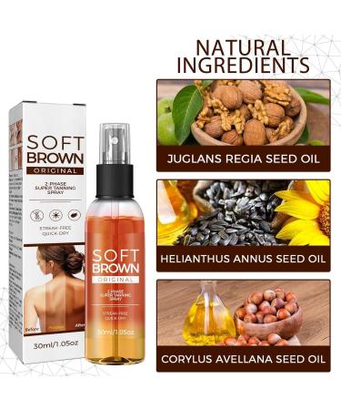 TBeautfave Self Tan Face Mist Hydrating Face Tanning Mist Streak-Free & Quick-Dry Bronzing Drops Face Body Instant Tan Spray Vegan Natural & Cruelty Free Face Care 30 ml - Buy Online on SooperMarket.com