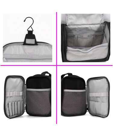 Extra Large Hanging Toiletry Bag for Men & Women - Waterproof Shower Bag with Metal Hook - Dopp Kit/Shaving Bag - Makeup Organizer (Black) - Buy Online on SooperMarket.com