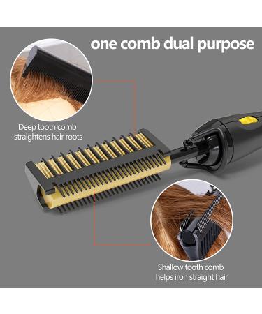 Dan Technology 500آ° Hot Comb - Adjustable Ceramic Hair Straightener for Natural Black Hair - 60 Min Auto-Off - Buy Online on SooperMarket.com