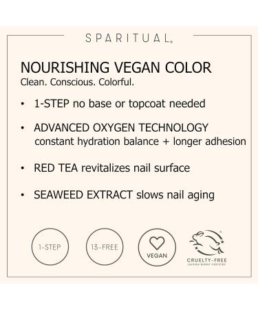 SPARITUAL Nourishing Vegan Nail Color - Pink/Nude/Neutral Shades | Eco-Friendly Beauty & International Shipping - Buy Online on SooperMarket.com
