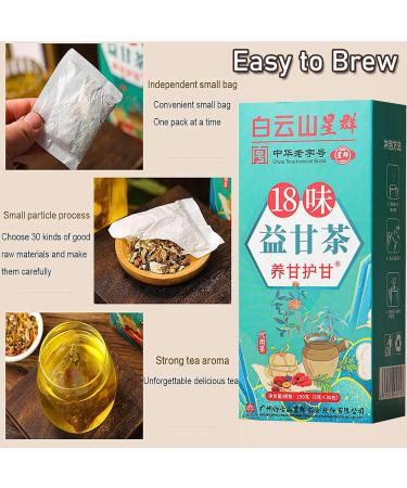 18 Flavors Liver Care Tea - 18 Flavors Of Liver Protection Tea Nourish The Liver And Protect The Liver Chinese Nourishing Liver Tea Health Preserving Tea For All People. (5 Box) - Buy Online on SooperMarket.com