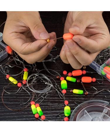 Dr.Fish 200PCs Pompano Rig Making Kit | Surf Fishing Rig Accessories | Saltwater Bottom Rig Parts with Circle Hooks, Beads, Swivels, and Snaps - Buy Online on SooperMarket.com