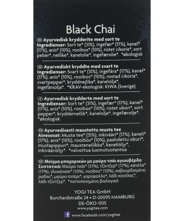 Yogi Tea Black Chai 17 Bags - Buy Online on SooperMarket.com