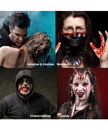 CCBeauty 2.1oz Fake Blood - Washable Splatter Makeup for Halloween Costume & Special Effects - Safe & Realistic Vampire Blood - 2 packs - Buy Online on SooperMarket.com