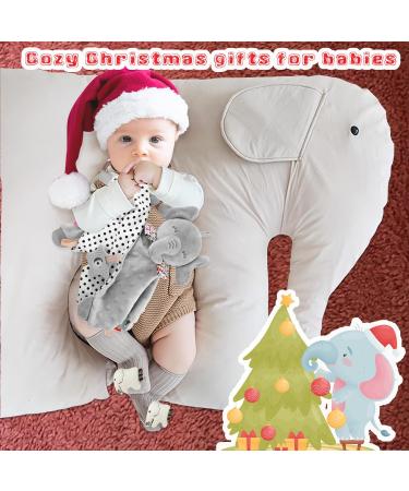 UNMOT Baby Comforter Blanket - Elephant Soft Security Blanket with Teether - Grey - Buy Online on SooperMarket.com