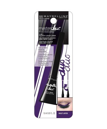 Maybelline New York Eye Studio Master Duo Glossy Liquid Liner - Violet Luster 0.05 fl oz - Buy Online on SooperMarket.com