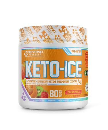 Beyond Yourself - Keto-Ice | Stimulant-Free Thermogenic Fat Burner | Advanced Metabolism Booster Energy Enhancer & Weight Management | Formulated with L-Carnitine & Raspberry Ketone | Island Punch