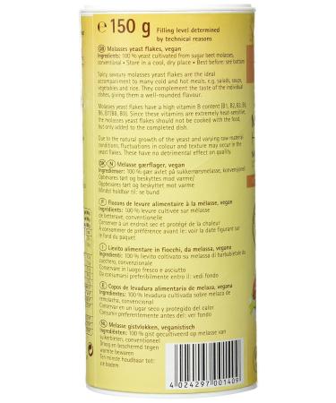 Naturata Molasses Yeast Flakes - Pack of 6 (6 x 150g) | Premium Nutritional Yeast for Baking & Cooking | International Shipping Available - Buy Online on SooperMarket.com