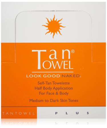 Tan Towel Half Body Plus Self-Tan Towelettes 50 Pack