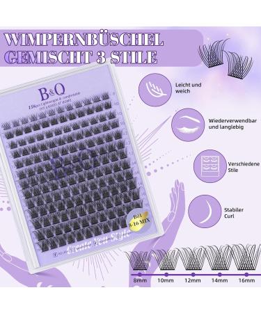 Premium 156 PCS Lash Extension Set - Individual Eyelashes Adhesive Mascara Brush & Applicators for DIY Extensions (B01 Kit) - Buy Online on SooperMarket.com