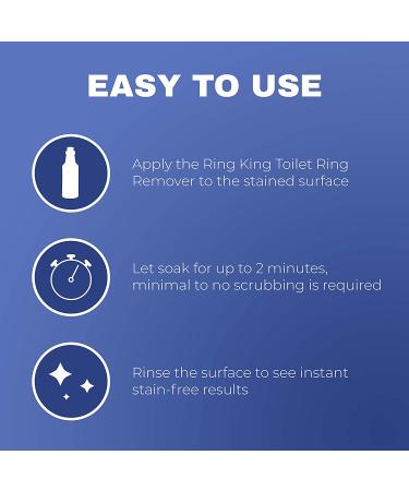 Ring King Toilet Ring Remover & NatureTek Bowl Cleaner - 32 Fl Oz - Fast Acting Stain & Scale Remover - No Scrubbing Needed - Buy Online on SooperMarket.com