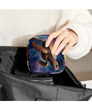 Galaxy Turtle Sanitary Napkin Storage Bag | Period Pouch for Women & Teen Girls | Nursing Pad & Menstrual Cup Holder | Multi-colored | 1Pc - Buy Online on SooperMarket.com