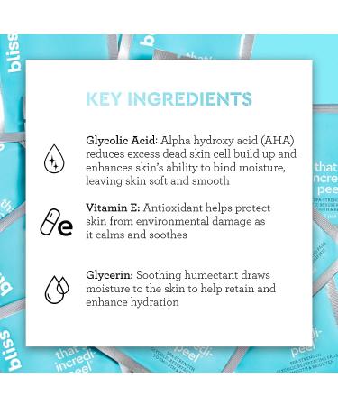 Bliss That's Incredi-Peel Glycolic Resurfacing Facial Pads - 15 ct - Exfoliate, Brighten, and Target Fine Lines - Vegan & Cruelty-Free - Buy Online on SooperMarket.com