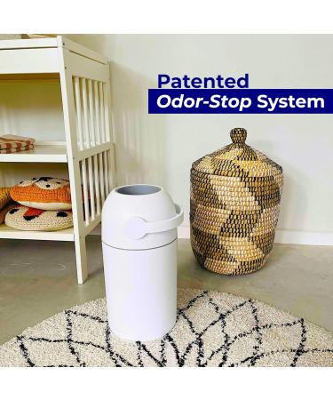 Magic Baby Diaper Pail Patented Odor-Stop System Use Any Garbage Bag One Hand Free Lever 4 Rolls of Bag incld. (Clay) - Buy Online on SooperMarket.com