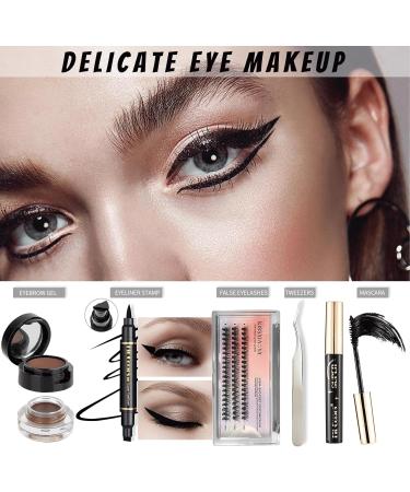 All in One Makeup Kit Full Makeup Set for Beginners or Pros Naked Eyeshadow Palette Nude Face Primer Matte Foundation Winged Eyeliner Stamp Mascara Lip Gloss - Make up Gift Set Travel - Buy Online on SooperMarket.com