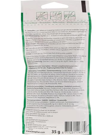 Beaphar Catnip Bits 35g - Natural Catnip Treat for Feline Enrichment - Buy Online on SooperMarket.com