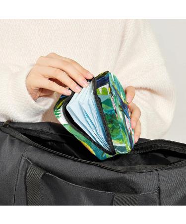 Respite Parrots Sanitary Napkin Storage Bag - Portable Period Pouch for Women & Teen Girls | Multi-Colored Design - 1Pcs - Buy Online on SooperMarket.com