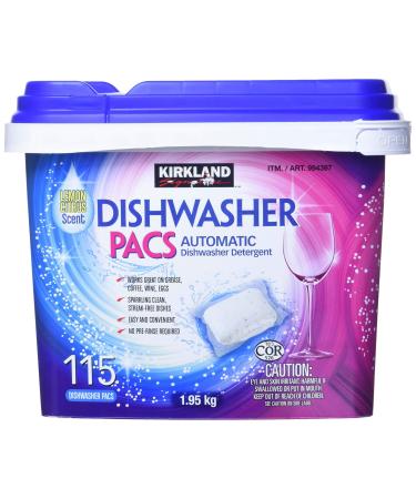 Kirkland Signature Easy to Use, Streak Free Premium Dishwasher Pacs, Automatic Dishwasher Detergent