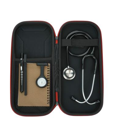 Stethoscope Bundle Kit | Includes Dual Head Stethoscope Fob Watch Pen Torch Hard Shell Stethoscope Case Pen and A6 Note Pad | For Nurse Dentist Medical Students and Professionals