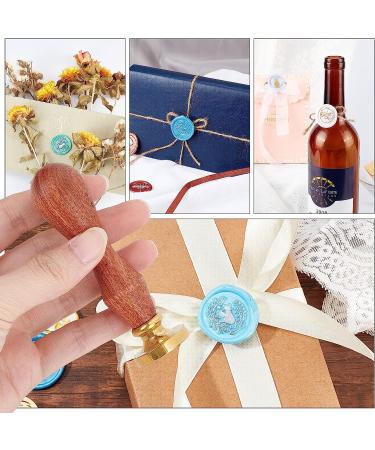 CRASPIRE S Wax Seal Stamp Initial Alphabet Letter S Sealing Wax Stamp Medieval Traditional Classic Retro 25mm Removable Brass Head with Wooden Handle for Wedding Invitations Cards Envelopes - Buy Online on SooperMarket.com