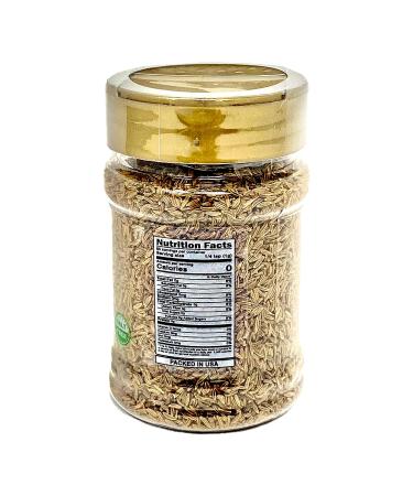 Organic Caraway Seeds (Vilayati Jeera) 3oz - Desi Kitchen Spices | Salt-Free, Vegan, NON GMO | Freshness Guaranteed - Buy Online on SooperMarket.com