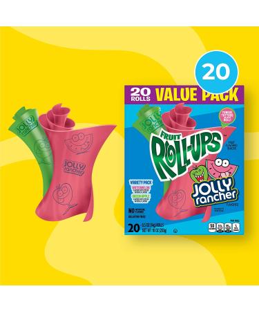 Betty Crocker Jolly Rancher Fruit Roll-Ups 10 oz 20 ct - Pack of 6 - Buy Online on SooperMarket.com